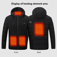 Veste chauffante imperméable pour hommes 5v 7v 12v Battery Pack Winter Outdoor Soft Shell Electric Heating Jacket Coat Coat