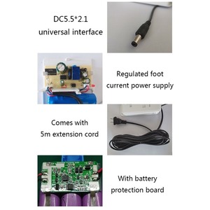 Fuente de alimentación de 24 horas para UPS, batería de iones de litio recargable de 12V CC, batería de iones de litio de 14400mAh, respaldo para cámara de seguridad <span class=keywords><strong>IP</strong></span> WiFi - Product Image 4