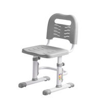 Ensemble bureau et chaise en plastique moderne avec grand rangement pour enfants, table réglable pour la lecture, idéal pour la chambre et l'école