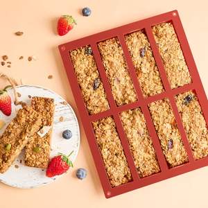 Molde de barra de chocolate/moldes de caramelo de silicona rectangulares de granola para hornear barras de energía/Moules de proteína en silicona para verter bombones Tiges - Product Image 5