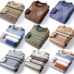 <span class=keywords><strong>Pull</strong></span> personnalisé pour homme, <span class=keywords><strong>tendance</strong></span>, motif jacquard, jersey d'hiver, col rond, tricot, <span class=keywords><strong>pull</strong></span> personnalisé - Product Image 4