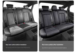 Protector de Asiento de Coche Deportivo de Tela de Gamuza Personalizado de Alta Gama para <span class=keywords><strong>Audi</strong></span> A4/A6/Q3/Q5 2017-2024, Funda de Asiento Completa de Lujo para Todas las Estaciones - Product Image 5