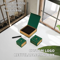 Boîte cadeau magnétique rigide en carton gris recyclable avec logo personnalisé, doublure en éponge, vernissage UV localisé, emballage haut de gamme pour bijoux et montres