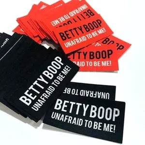 Tùy Chỉnh Thương Hiệu Tag Trang Phục Vải Dệt Cổ Nhãn Hàng May Mặc Logo Quần Áo Cotton Quần Áo Dệt Nhãn Cho Quần Áo Túi Thương Hiệu - Product Image 2