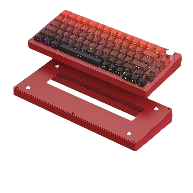 AL75V2 Mechanical Gaming Keyboard Aluminum Gasket Structure Tri-mode 2.4G/BT/Wired RGB Hot-swap 75% Layout Custom