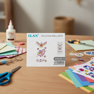 ILAN Set di Adesivi Brillanti con Strass 39020-3 Multicolore Decorativi - Product Image 3