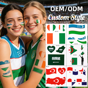 Adesivi Bandiere Nazionali in Offerta, Tatuaggi Temporanei per il Mondiale di Calcio 2026, Adesivi per il Viso - Product Image 6