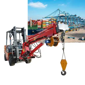 Tree Growing Plant Forklift Jib Crane Attachment Long Arm Forklift With Crane