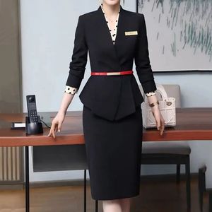 OEM di alta qualità Multi colore 2 pezzi <span class=keywords><strong>da</strong></span> <span class=keywords><strong>donna</strong></span> Business Set ufficio gonna <span class=keywords><strong>da</strong></span> <span class=keywords><strong>donna</strong></span> Set uniforme Design abiti <span class=keywords><strong>da</strong></span> lavoro formali <span class=keywords><strong>da</strong></span> <span class=keywords><strong>donna</strong></span> - Product Image 2