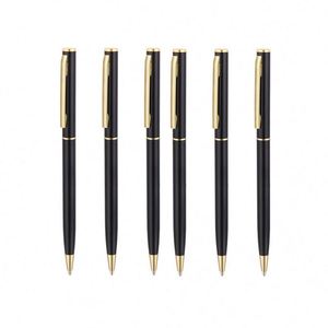 Luxury Slim Metal <b>Gift</b> Set Wholesale Twist Ballpoint Pen With Custom Logo - Product Image 1