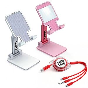 Support de téléphone portable pliable et réglable avec logo personnalisé, produit promotionnel en gros - Product Image 1
