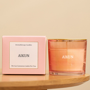 AIKUN lujo personalizado hogar fragancia cera de soja velas perfumadas personalizadas para Navidad Acción de Gracias Pascua Diwali Etiqueta Privada - Product Image 6