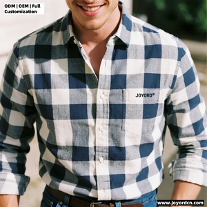 Botón de manga larga Pearl Snap Western Button up Camisas Button Down Shirt Fabricante Cowboy Outfits Hombres Plaid Franela Camisas - Product Image 2