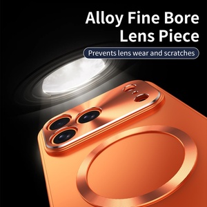 Funda Magnética de Lujo con Marco de Metal de Aluminio para iPhone 17 14 15 16 Pro Max con Panel Trasero de PC Mate a Prueba de Golpes - Product Image 5