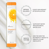 Masque de Nuit en Gel SEOMOU Soins de la Peau Bio Éclaircissant Hydratant au Collagène et Vitamine C