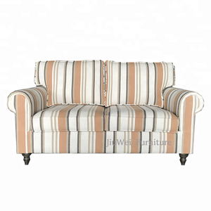 Mejor JW Classic Home Factory antiguo Vintage de madera maciza sala de estar sofá muebles de terciopelo - Product Image 6