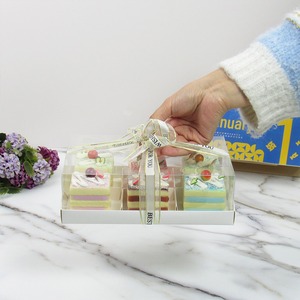 カスタムウェディングパフキャンディドーナツボックス4/6グリッドデザートフルーツパイベーカリーチーズケーキ透明デザートボックスふた付き - Product Image 4