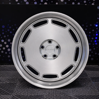 Velg Mobil Penumpang 2-Piece Alloy Forged Rims Deep Lip dengan Finishing Brush Polish Chrome Silver untuk BMW M2 M4 Mercedes Benz G-Class