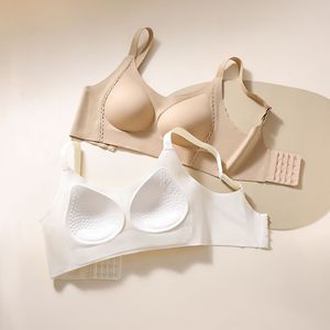 Reggiseno da donna alla moda con bottoni posteriori regolabili e morbido lattice, <span class=keywords><strong>senza</strong></span> ferretti, ideale per la casa. - Product Image 4