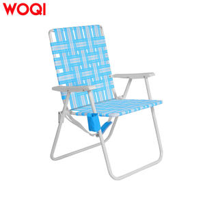 Silla de Playa Plegable Woqi, Marco de Aluminio, Color Azul Cielo, Portátil, para Exteriores, Camping, Jardín, Tamaño Extra Grande para Adultos - Product Image 1