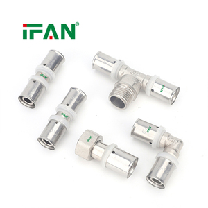 IFAN Raccord <span class=keywords><strong>Sertir</strong></span> de Haute Qualité CW617N pour Tube PEX Multicouche, Raccord de Plomberie à <span class=keywords><strong>Sertir</strong></span> - Product Image 1