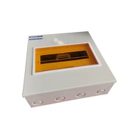 Boîtier de distribution électrique AC 12 voies personnalisable, boîtier de disjoncteur électrique, boîtier MCB métallique encastré dans le mur