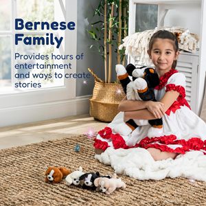 Peluches de Perro - Mamá Bernés con 4 Cachorros en su Barriga, Peluche Súper Suave y Abrazable, Lavable, Imaginativo, para Niños - Product Image 4