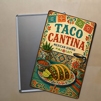 Pancarte en métal vintage style Fiesta Mexicaine, décoration rustique pour bar à tacos et tequila, affiche murale décorative pour cuisine