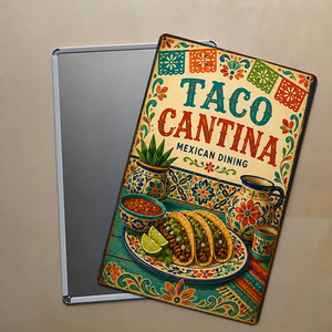 Pancarte en métal vintage style Fiesta Mexicaine, décoration rustique pour bar à tacos et <span class=keywords><strong>tequila</strong></span>, affiche murale décorative pour cuisine - Product Image 2