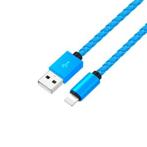 Colorido tejido trenzado de cuero de la PU de USB2.0 toType-C 8pin de velocidad de carga del teléfono Cable de Micro Usb - Product Image 6