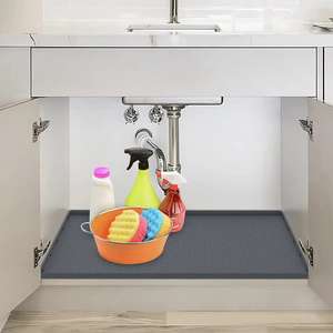 Custom Waterproof Kitchen <b>Sink</b> <b>Mat</b> Anti-slip Kitchen Cabinet <b>Protector</b> Under <b>Mat</b> <b>Sink</b> Silicone <b>Mat</b> - Product Image 1