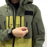 Veste de pêche et de navigation imperméable et respirante avec capuche ajustable, en tissu Rip-stop, pour activités nautiques en haute mer – Vente en gros usine