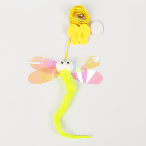 ของเล่นแมวแบบปรับได้รูปผีเสื้อพร้อมแคทนิป ของเล่นขนนกตลกๆ สำหรับแมวข่วนเล่น - Product Image 3