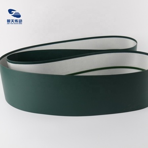 Dây chuyền băng tải 2 lớp màu xanh đậm bền chắc, cạnh kín mới dùng cho dây chuyền sản xuất điện - Product Image 2