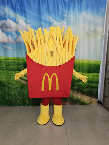 Efun MOQ 1 pieza gran oferta personalizada caminar dibujos animados <span class=keywords><strong>McDonalds</strong></span> KFC comida rápida tema papas fritas mascota disfraz para venta promocional - Product Image 2