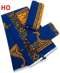 Tissu wax africain 100% coton de haute qualité à imprimé géométrique batik africain