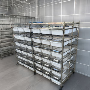 Usine de vente en gros de luxe moderne robuste découpé au laser double face souris rat cage support en plastique à mailles en acier inoxydable - Product Image 1