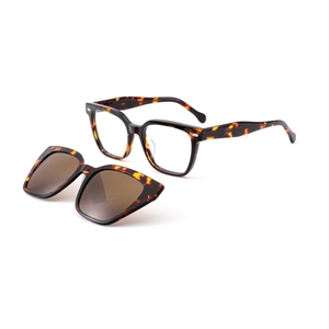 Lunettes de soleil polarisées à clipser en acétate UV400 légères anti-radiation confortables style œil de chat - Product Image 2