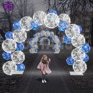 Luces LED decorativas para túneles de arco, para festivales al aire libre, caminos de jardín navideños, entradas, decoración de eventos de boda - Product Image 3