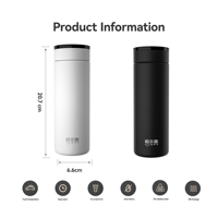 Termo Inteligente con Pantalla de Temperatura y LED Térmico, Termo Inteligente para Beber Agua