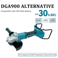 Meuleuse d'angle professionnelle sans fil 36V 230mm DGA900 avec interrupteur coulissant et frein de sécurité