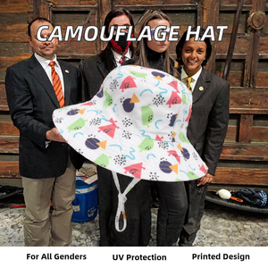 Custom Vintage Baseball Cap Plain Jacquard Bucket <b>Hat</b> Design with Camouflage Style for Children's Outdoor Adventures - Product Image 3