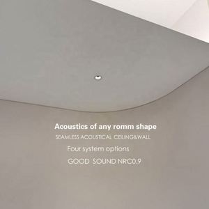 Revêtement de plafond super lisse, optimise l'acoustique de la pièce, conception acoustique monolithique sans joint, matériau de construction en spray, sans fibres. - Product Image 6