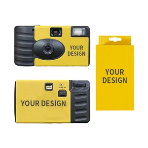 Wholesale Disposable Camera 35mm Film Digital Cute Cartoon Logo Printed With Flash Single Use