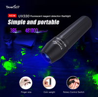 Para Tank007 UV330 Mini LED EDC Torchlight Aleación de aluminio 365nm UV Linterna USB Detección fluorescente ultravioleta Venta de fábrica