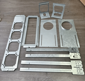 4 "Kugel-Vierkant-Schwenk bügel für 1/<span class=keywords><strong>2</strong></span>" und <span class=keywords><strong>3</strong></span>/4 "Stahl-Decken auslass abdeckung Quadratische Halterung - Product Image 6