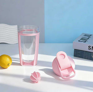 新しいデザインBPAフリーシェイクドリンクウォーターボトル透明プラスチックウォーターボトル - Product Image 3