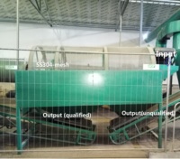 Tamis vibrant pour engrais organique Harbin Dadi Machinery avec moteur pour amendement de sol de compost