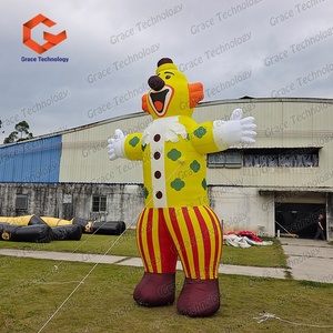 Divertido Payaso Inflable de <span class=keywords><strong>Circo</strong></span> Digital Mágico para Fiestas, Personaje de Joker Inflable para Halloween y Carnaval, Venta al Por Mayor - Product Image 3