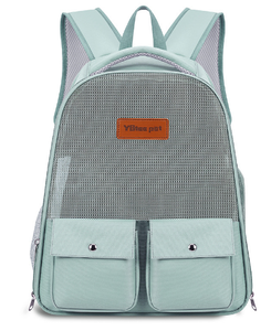 Pet Oxford Breathable <b>Cat</b> <b>Backpack</b> Carrier Solid Purple Mesh Ventilation Zipper Closure Pet Carrier - Product Image 3